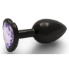 Ouch! Bijou anal Heart Gem S 6 x 2.6cm Noir-Violet